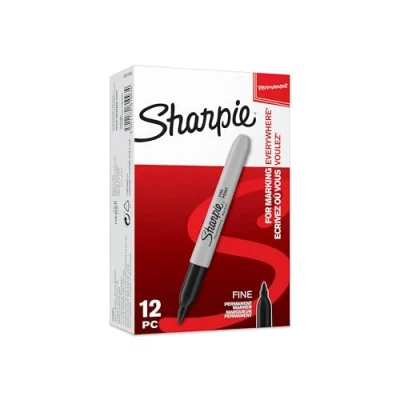 Afbeelding van Viltstift Sharpie Fine rond zwart 1 2mm