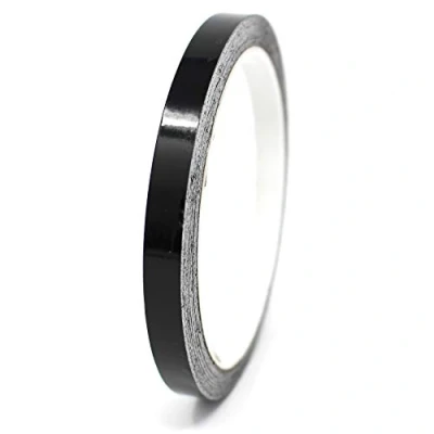 Afbeelding van Decoratieve plakstrips voor auto, motorfiets, boot, modelbouw, vele kleuren, lengte 10 m (zwart, glanzend, 7 mm)