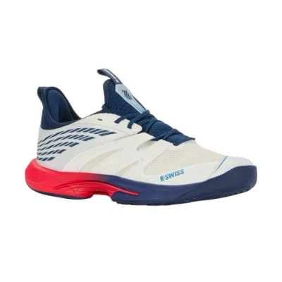 Afbeelding van K Swiss Performance Speedtrac tennisschoenen voor heren, White de Blanc Blue Opal Lollipop