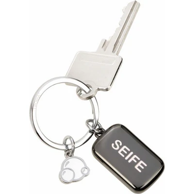 Afbeelding van TROIKA Plus &amp; Minus uniseks sleutelketting (1 stuk), zilver., Magnetische sleutelorganizer