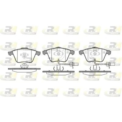 Afbeelding van ROADHOUSE 2964.12 Remblokkenset Vooras Incl. slijtage waarschuwingscontact Met kleeffolie toebehoren, veer SEAT: Leon II Hatchback