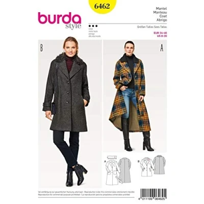 Afbeelding van Burda Naaipatroon 6462 Mantel in variaties