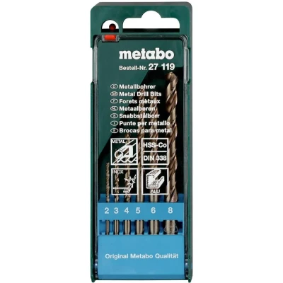 Afbeelding van Metabo 627119000 Metaal spiraalboorset 6 delig 1 stuk(s)