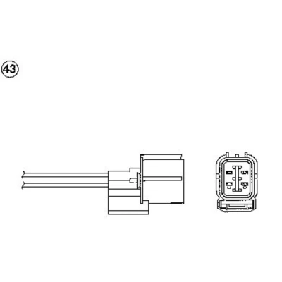 Afbeelding van NGK 5714 Lambdasonde 4 HONDA: CIVIC 6 Aerodeck