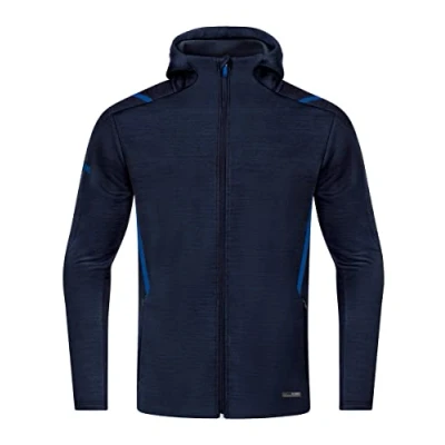 Afbeelding van Vrijetijdsvest met kap Challenge Marine gemeleerd/royal / 4XL