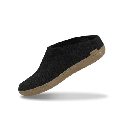 Afbeelding van Glerups Pantoffels, Dames, Maat: 38, Charcoal Wol