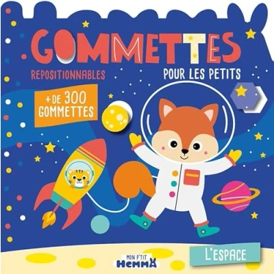 Afbeelding van gommettes pour les petits: L&#039;espace. Avec plus de 300 repositionnables