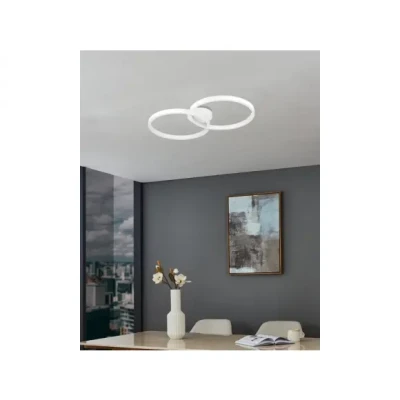 Afbeelding van EGLO Amandolo Plafondlamp LED 67,5 cm Wit Dimbaar