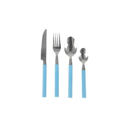 Afbeelding van Bo Camp Bestekset 4 Delig 1 Persoons Blauw