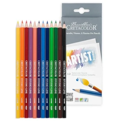Afbeelding van Cretacolor Artist Studio Aquarelpotloden Set 12 stuks