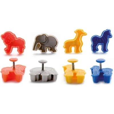 Afbeelding van Ibili 734700 set van 4 uitsteekvormpjes met Safari schuiver