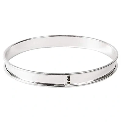 Afbeelding van Platte RVS taartring glad 26,5cm