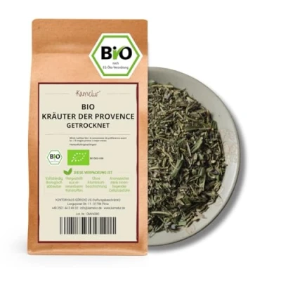 Afbeelding van 500 g biologische Herbs of Provence mengsel van hoogwaardige kruiden, intensief aromatisch en zonder additieven