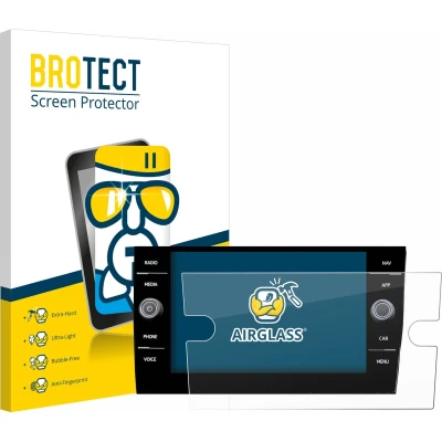 Afbeelding van BROTECT Screenprotector voor Volkswagen Taigo Discover Media 8 2023 Folie Beschermfolie Beschermglas transparant