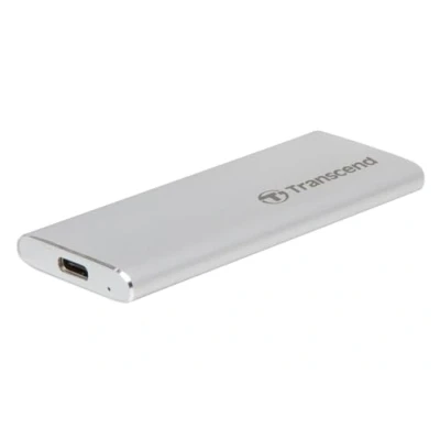 Afbeelding van Transcend ESD260C 1 TB Externe SSD harde schijf USB C, A Zilver TS1TESD260C