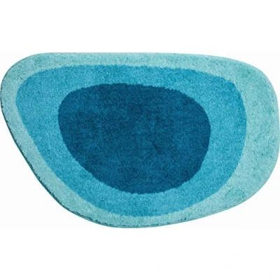 Afbeelding van Grund badmat 100% polyacryl, ultrazacht, antislip, Öko TEX gecertificeerd, LAKE, 70x105 cm, turquoise