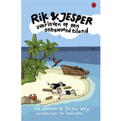 Image de Rik en Jesper overleven op een onbewoond eiland