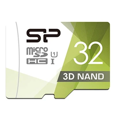 Afbeelding van Silicon Power 3D NAND Micro SD kaart voor dashcam en thuisbewaking, 32 GB adapter