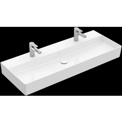 Afbeelding van Villeroy &amp; Boch Memento 2.0 meubelwastafel onderkant geslepen wit