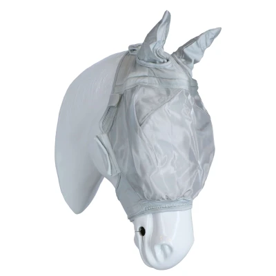 Afbeelding van Waldhausen Vliegenmasker Premium v. Halster Zilvergrijs Full