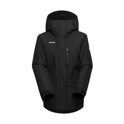 Afbeelding van Mammut FALL LINE HS Hooded Snowboardjas, Dames, Maat: XL, Black