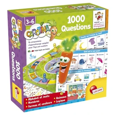 Afbeelding van Educatief spel voor kinderen Lisciani Giochi Carotina 1000 Questions
