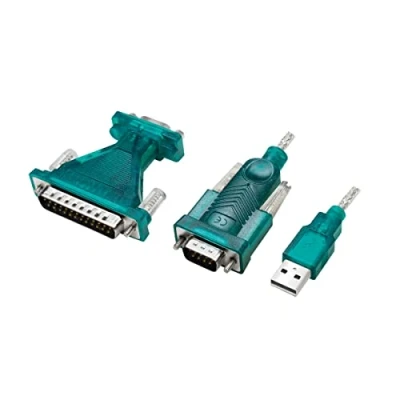 Afbeelding van LogiLink Serieel Adapter [1x USB A 2.0 stekker 1x D sub 9 polig, 25 polig] 1.3 m Groen