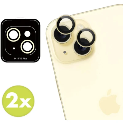 Afbeelding van imoshion Camera Screen protector Geschikt voor iPhone 15, 15 Plus 2 Pack lens