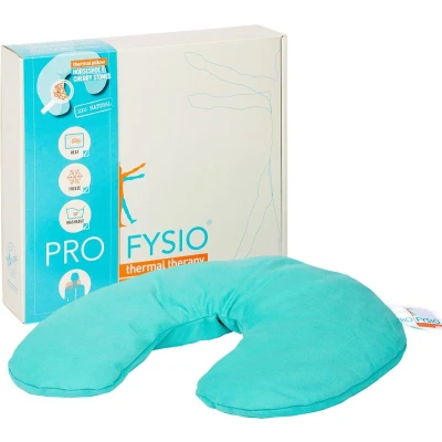 Afbeelding van Profysio Thermal Therapy &amp; Comfort Hoefijzer Lijnzaadkussen Pittenzak met Lijnzaad Magnetron 31 x 35 cm