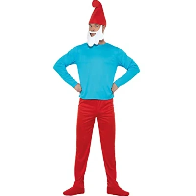 Afbeelding van FUNIDELIA Grote Smurf Kostuum Smurfen Verkleedkleding voor mannen Maat: XXL Rood