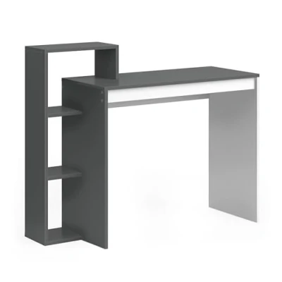 Afbeelding van Vicco Bureau Leo, Antraciet/wit, 110 x 40 cm