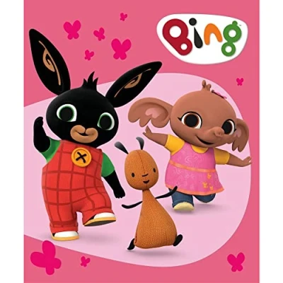 Afbeelding van Bing plaid fleece deken 100 x 140 cm bunny 100% polyester disney Kerst Cadeau Kinderen