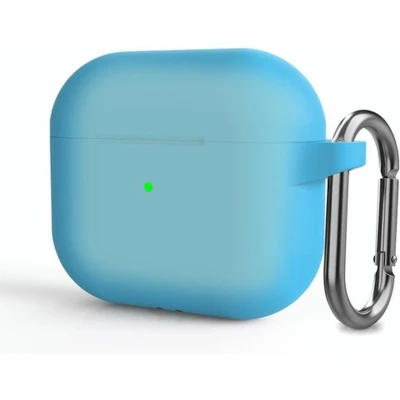 Afbeelding van AirPods 3 hoesje TPU Slim fit series Blauw transparant Optimale bescherming voor jouw