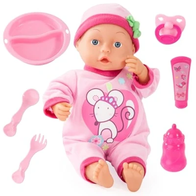 Afbeelding van Bayer Babypop First Words Baby 33 cm (93363AN)