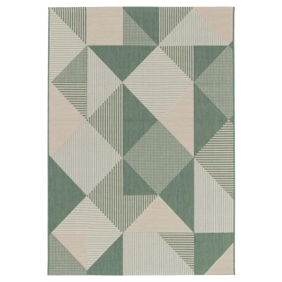 Afbeelding van Buitenkleed Ruiten Verdance Mesa Groen/beige 160x230 Cm