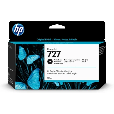 Afbeelding van HP Inktcartridge B3P23A 727 130ml foto zwart