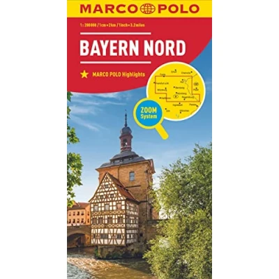 Afbeelding van Beieren Noord 12 Wegenkaart Marco Polo