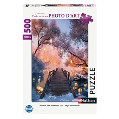Afbeelding van Nathan puzzel 500 stukjes Lantaarnpad Diego Hernandez Volwassenen en kinderen vanaf 12 jaar Hoogwaardige Kunstfotocollectie 87282