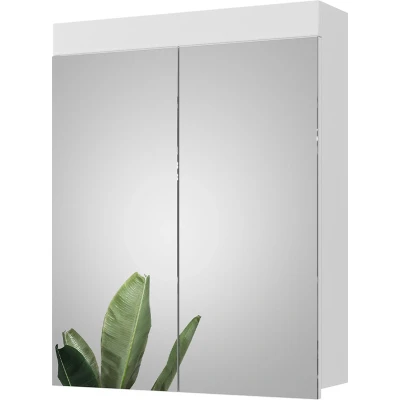 Afbeelding van Vicco Badkamerspiegelkast Luna, Wit/Wit, 60 x 77 cm