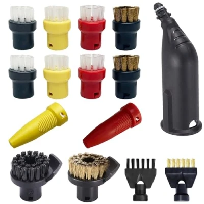Afbeelding van AVAENZO 15 delige accessoires voor Easyfix SC1 SC2 SC3 SC4 SC5 ronde borstelset mondstuk opzetstuk reserveonderdelen