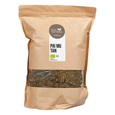 Afbeelding van FRUTEG biologische Pai Mu Tan thee, 1000 g, witte thee uit gecontroleerde teelt, verkwikkende verse theemix, g