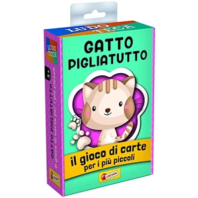 Afbeelding van Liscianigiochi, Ludoteca 85774 kinderkaarten kat pil gezelschapsspel meerkleurig