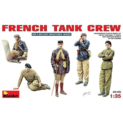 Afbeelding van Miniart French Tank Crew (Min35105) modelbouwsets, hobbybouwspeelgoed voor kinderen, modelverf en accessoires