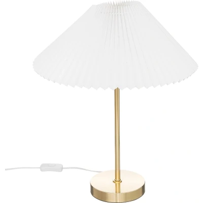 Afbeelding van Atmosphera Tafellamp Jiling Ø37xH47cm E27 niet inbegrepen Wit/Goud