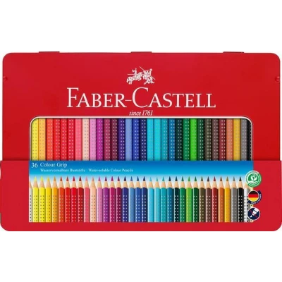 Afbeelding van Faber Castell kleurpotloden Colour Grip blik 36 stuks FC 112435