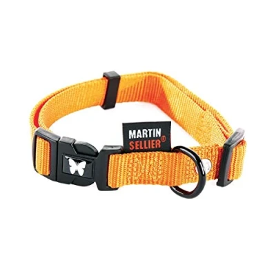Afbeelding van Halsband nylon verstelbaar oranje