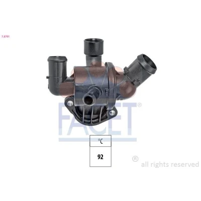 Afbeelding van FACET 7.8791 Thermostaat, koelvloeistof 92C Made in Italy OE Equivalent Met pakking VOLKSWAGEN: Caddy 3, Passat B7 Variant, GOLF 6, SKODA: Fabia 2