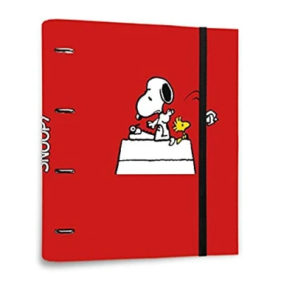 Image de Snoopy Classeur A4 4 anneaux avec gomme
