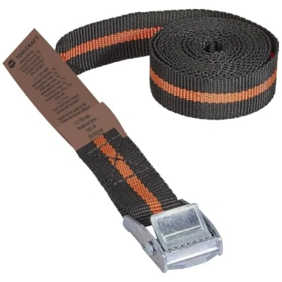 Afbeelding van TOOLCRAFT Klemband Trekkracht (lc) vastbinden (enkel/direct)=125 daN (l x b) 2.5 m 25 mm Klemslot