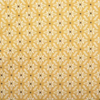 Afbeelding van Tafelkleed van polyester rechthoekig 240 x 140 cm geel met print Eettafel tafellakens